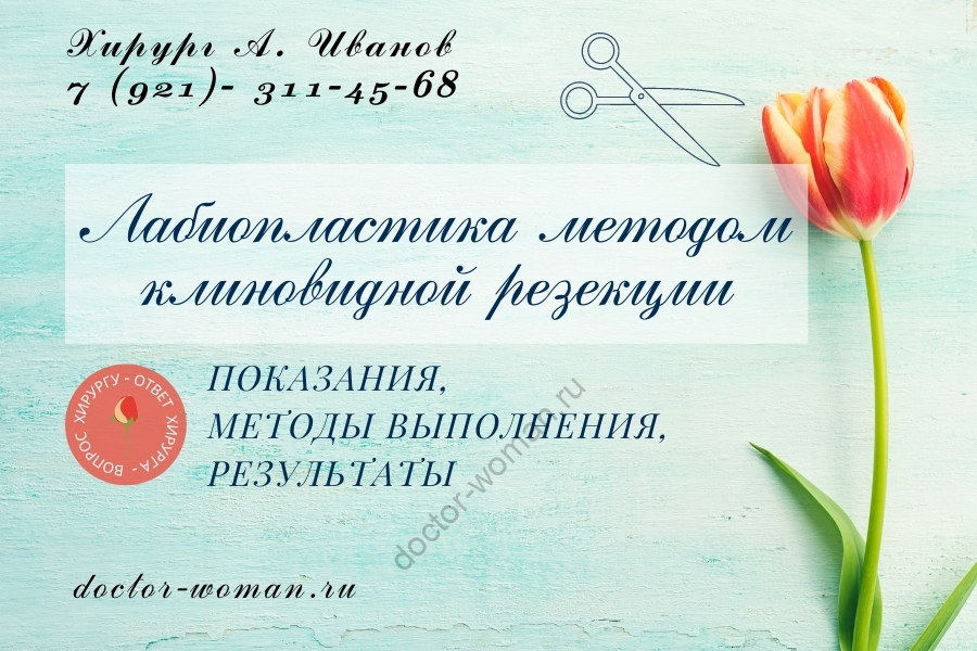 Лабиопластика методом клиновидной резекции. Автор фото А. Герасимова - Даллес